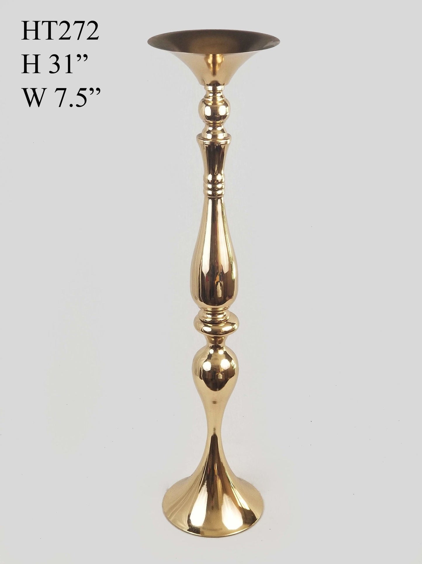 HT272 - Metal Gold Mermaid Flower Stand 31"