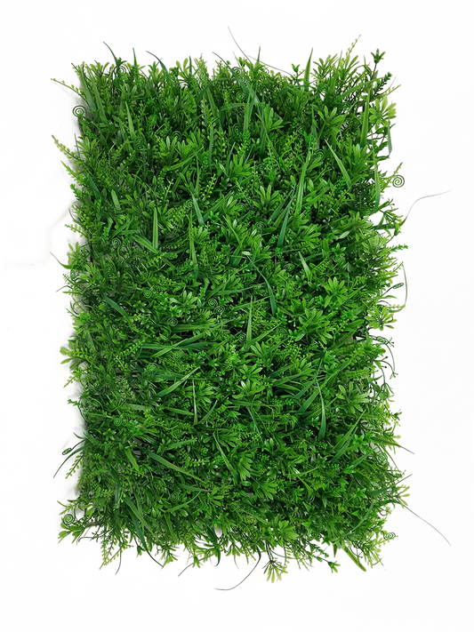 ZF-025 - Panels Artificial Boxwood Hedge Small Leaves Faux Foliage Green Garden Wall Mat