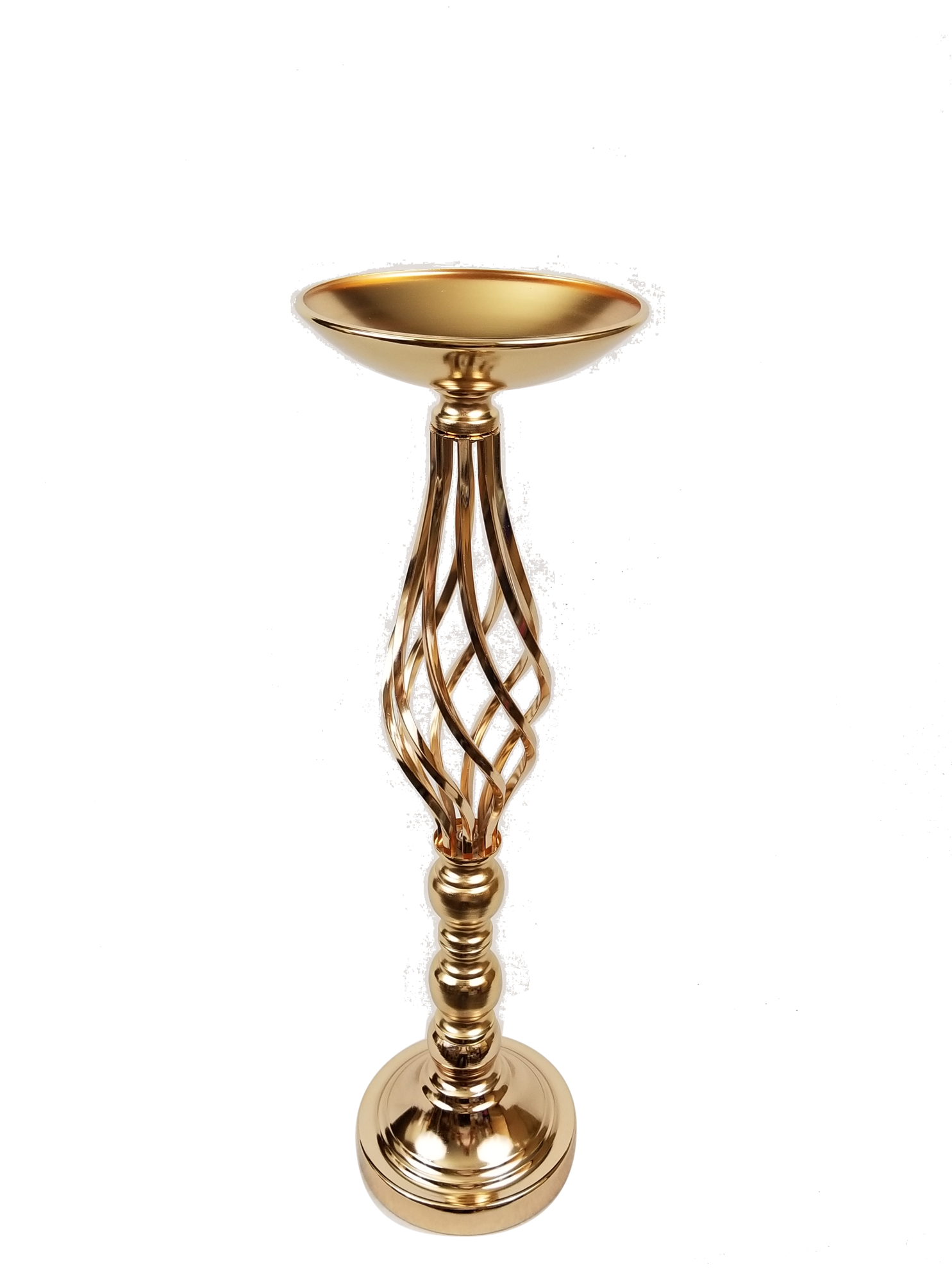 F338-2 - Spiral Mermaid Metal Flower Stand 20.5"