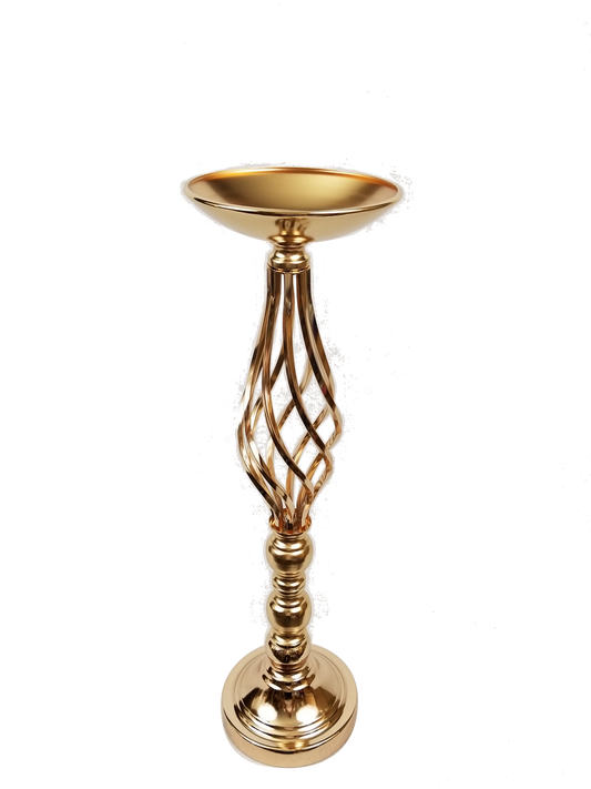 F338-2 - Spiral Mermaid Metal Flower Stand 20.5"