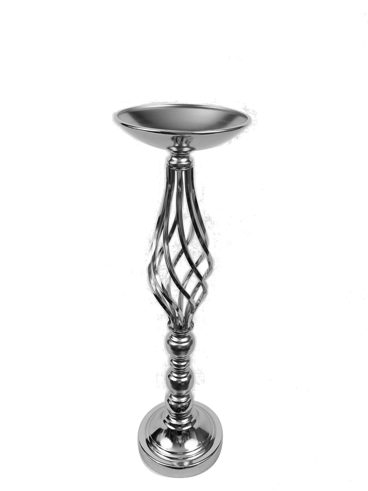 F338-2 - Spiral Mermaid Metal Flower Stand 20.5"