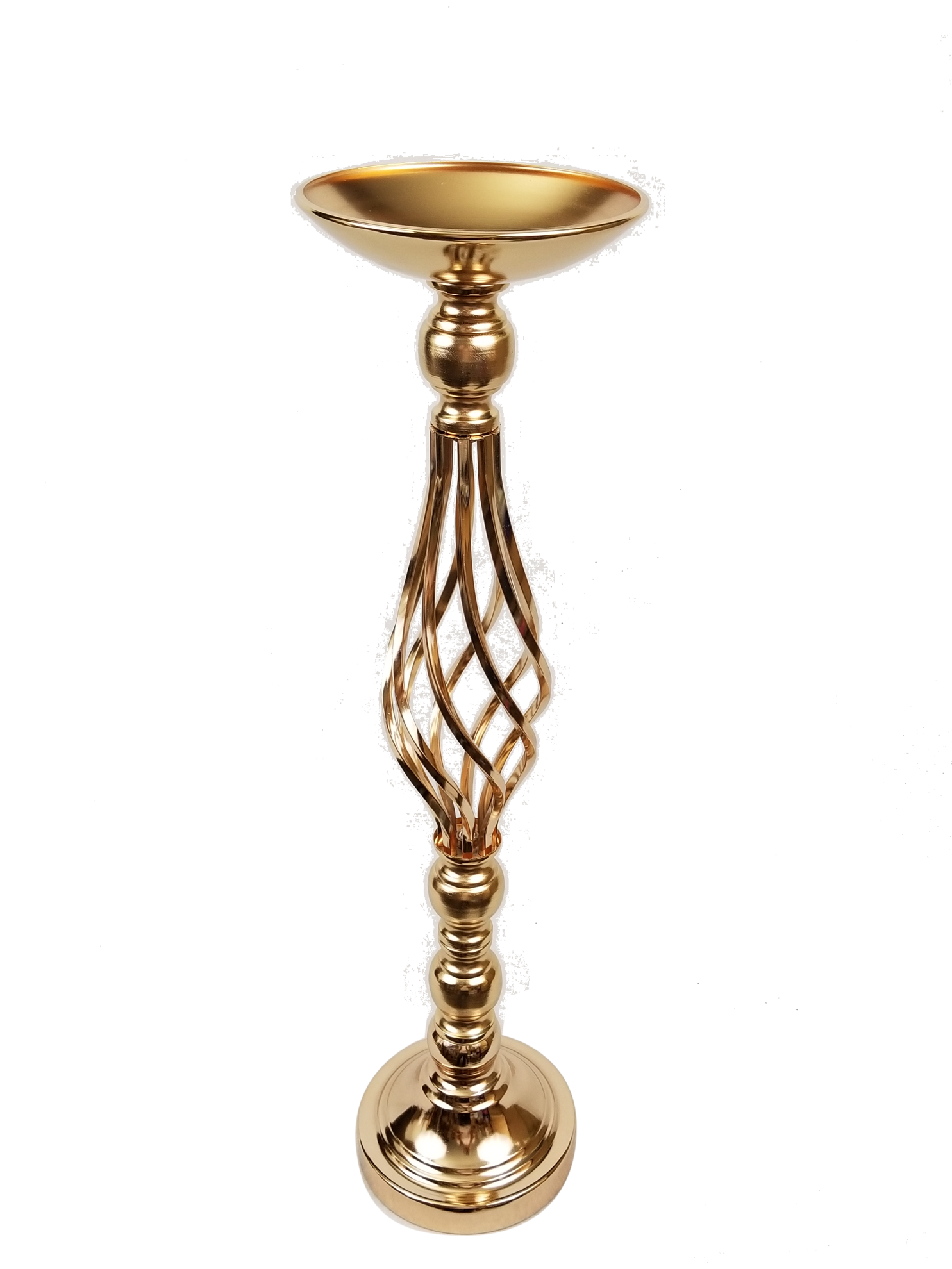 F338-3 - Spiral Mermaid Metal Flower Stand 24"