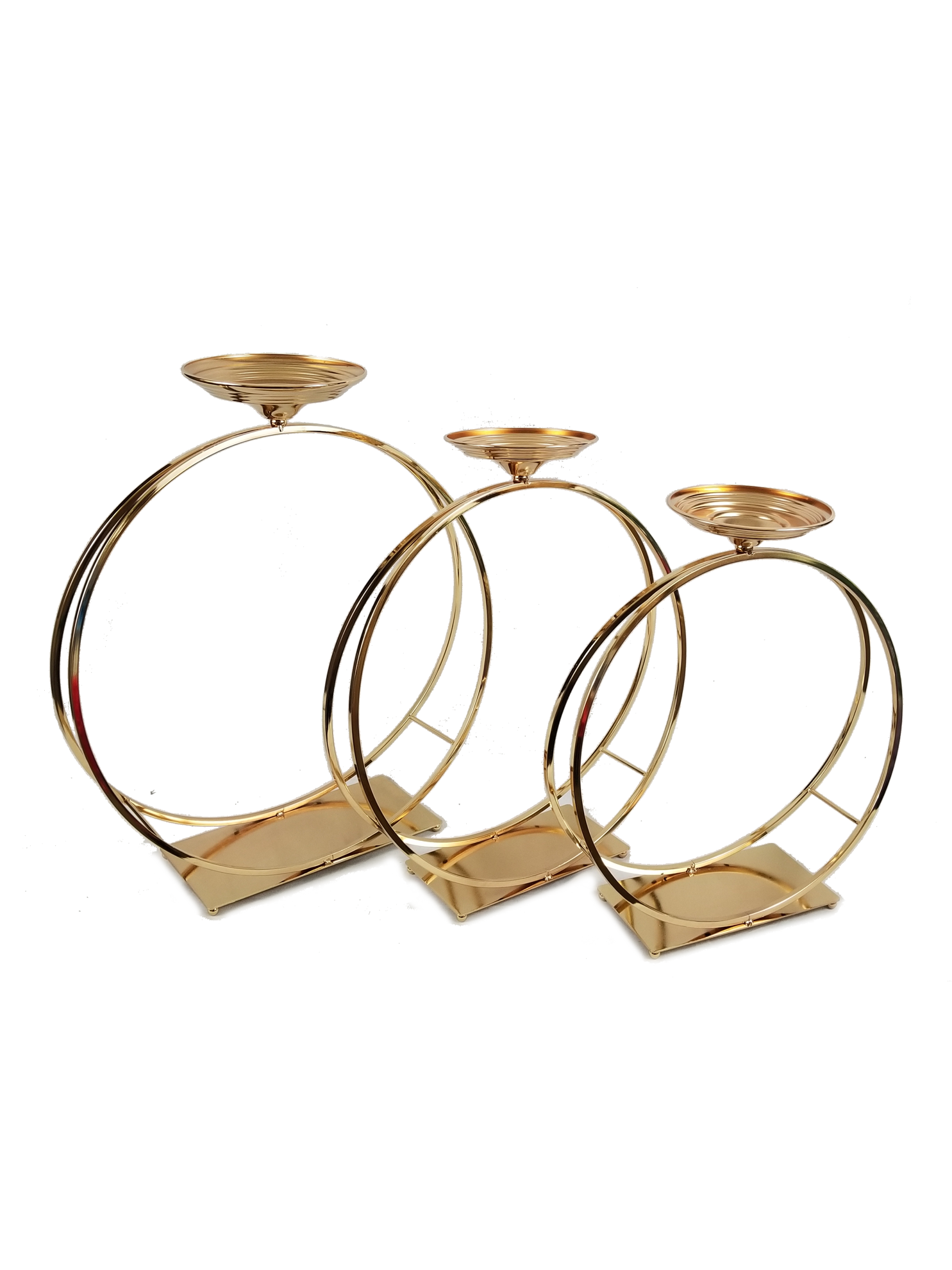 F705 - Set of 3 Double Ring Flower Stand