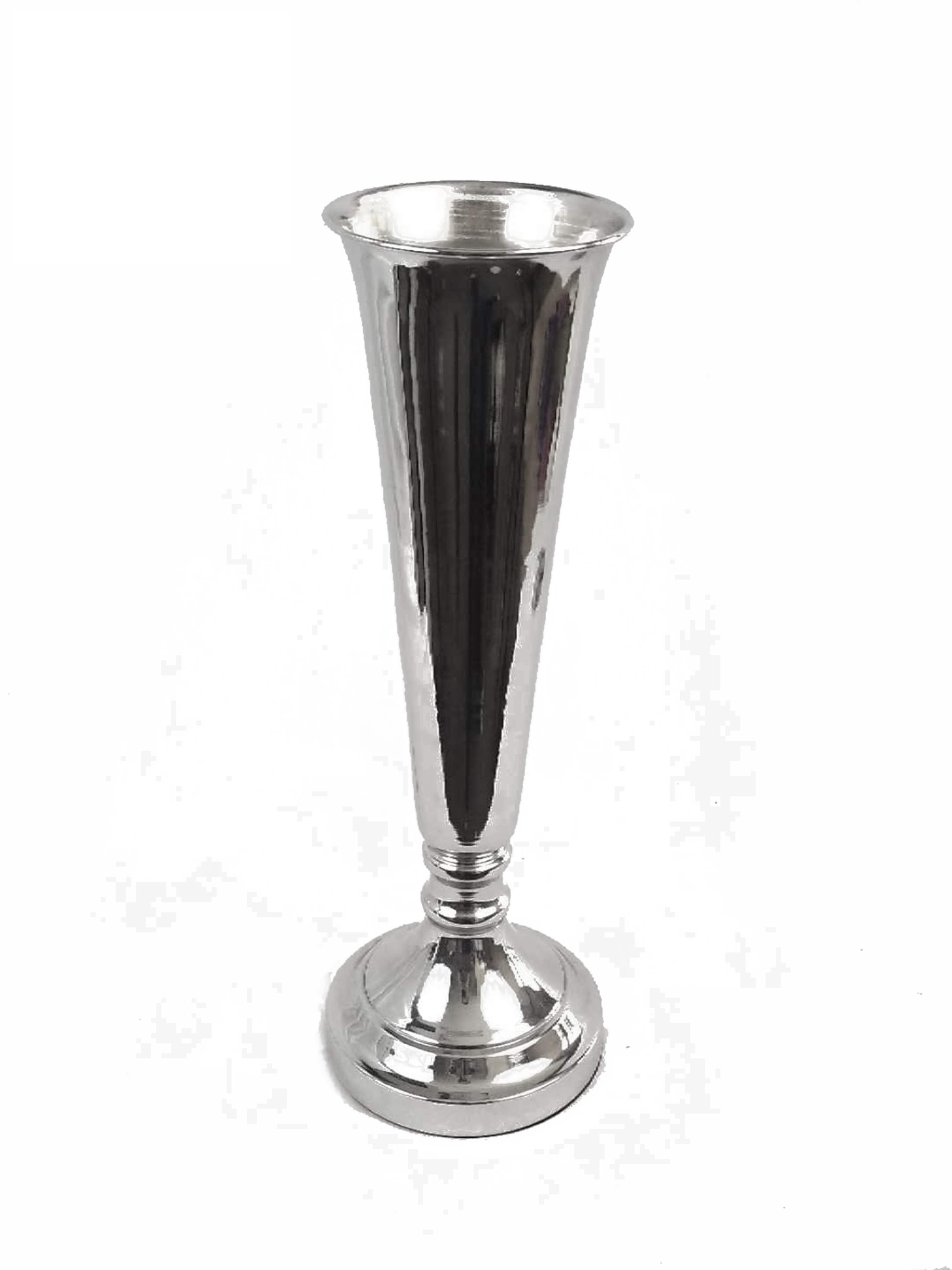 HX530-1 - Metal Flower Vase Stand Silver  21"