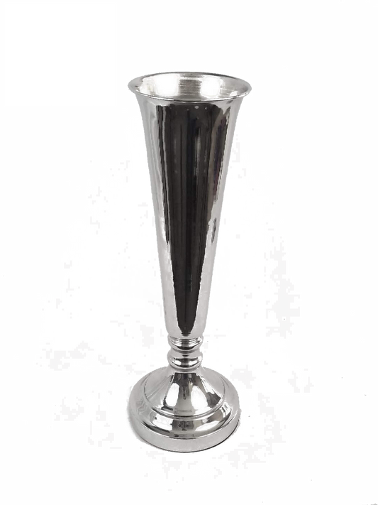 HX530-1 - Metal Flower Vase Stand Silver  21"