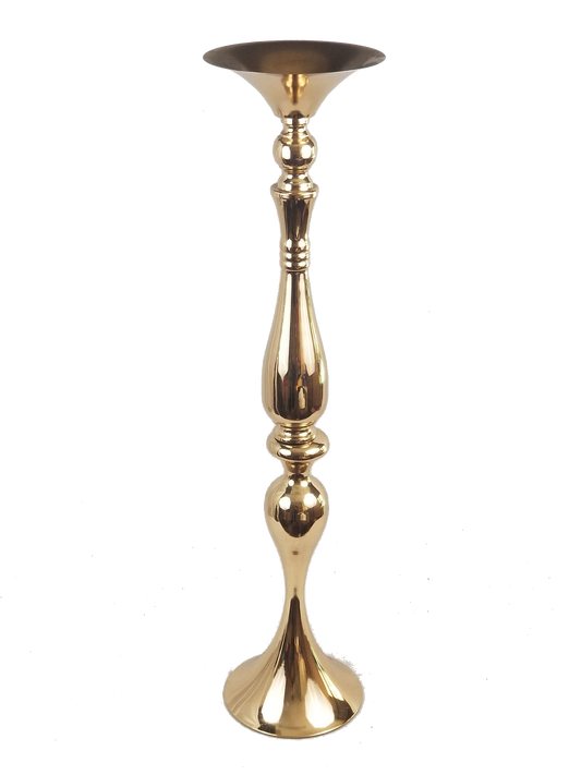 HT272 - Metal Gold Mermaid Flower Stand 31"