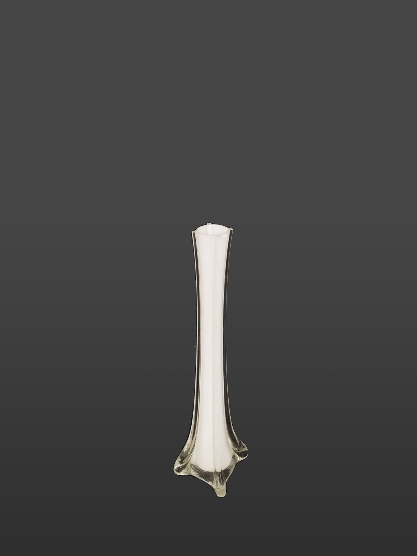 Clear Eiffel Tower Glass Flower Vase 12"