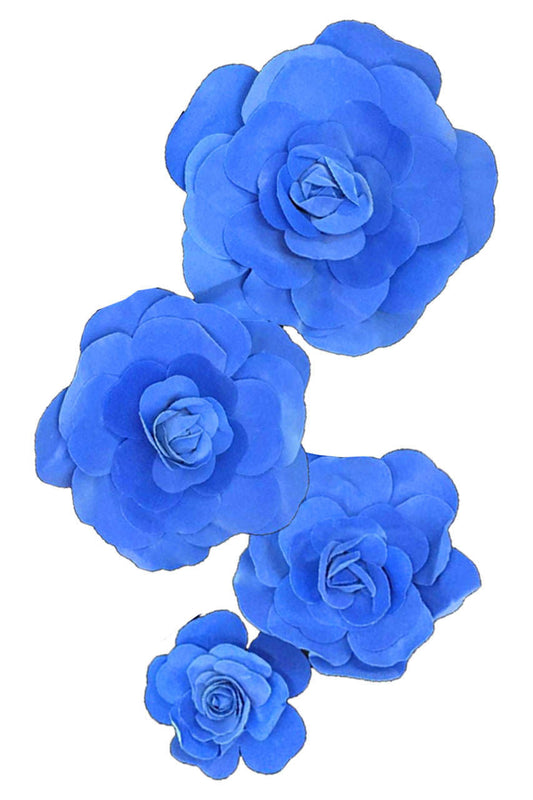FL0745 - Foam Rose 4Pc Set - 8", 12", 15" & 20"  to Create Flower Walls
