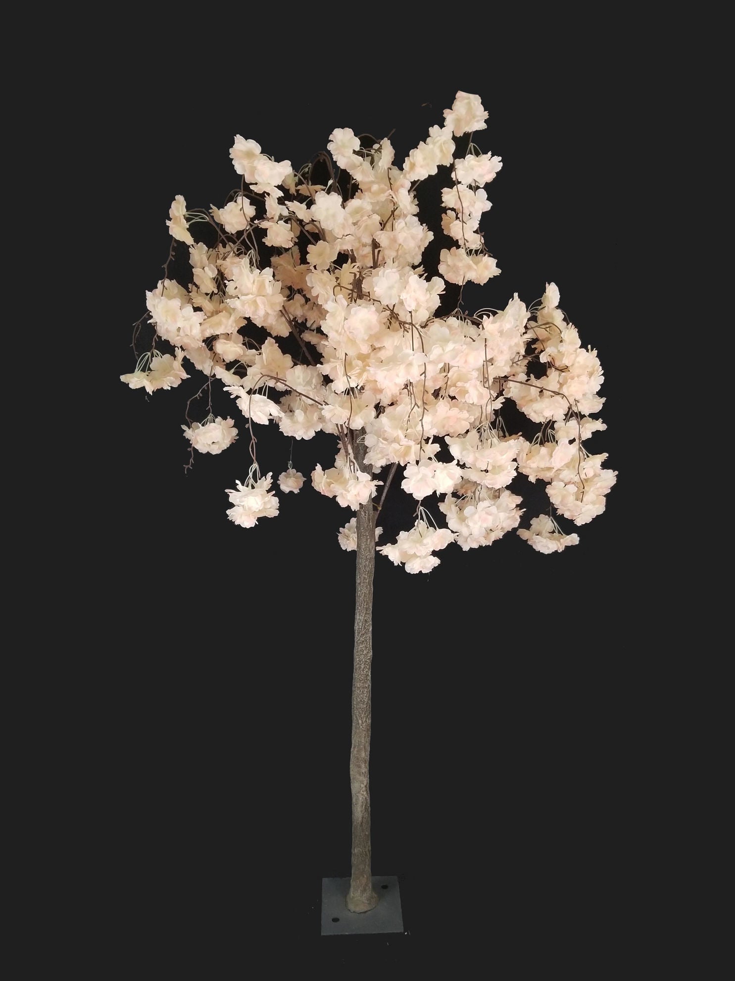 SLTMB17-8 Champagne  Tall Artificial Cherry Bloom Tabletop Centerpieces Tree 68"