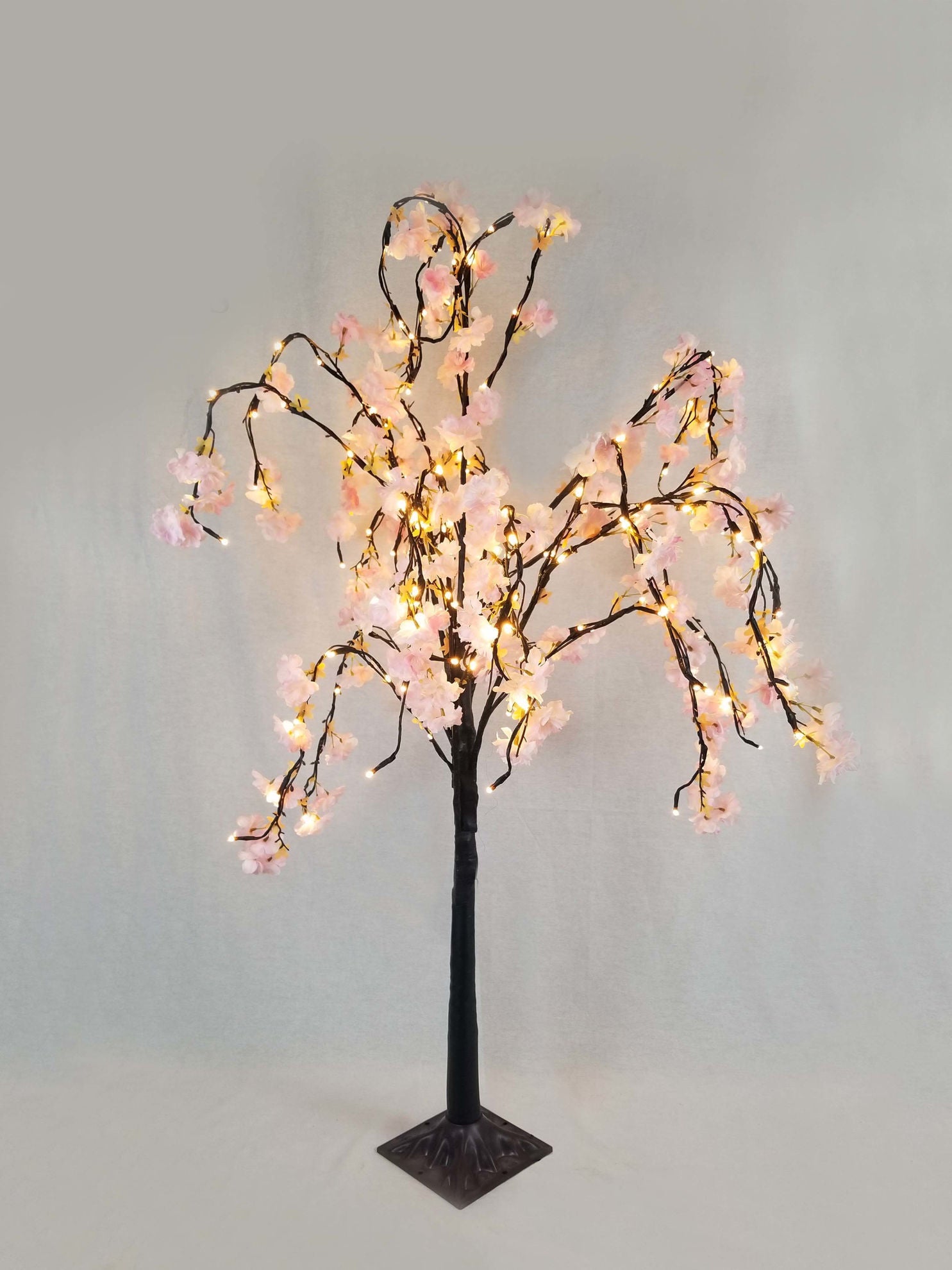 R-HK-8101 Pink -  LEDs Cherry Blossom Tree Light 46"