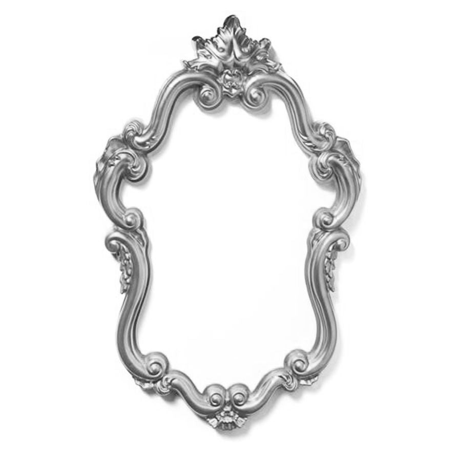 PF1512 - Silver Plastic Wavy Frame Photo Prop Set