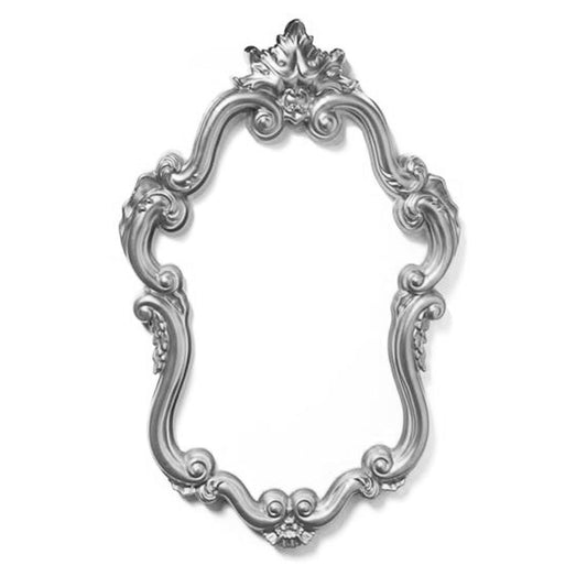PF1512 - Silver Plastic Wavy Frame Photo Prop Set
