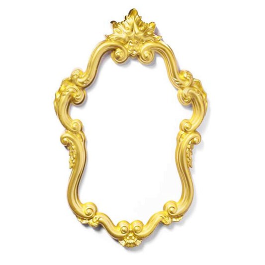PF1512 - Yellow Plastic Wavy Frame Photo Prop Set
