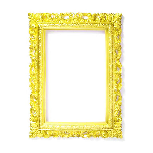 PF1513 - Yellow Plastic Square Frame Photo Prop Set