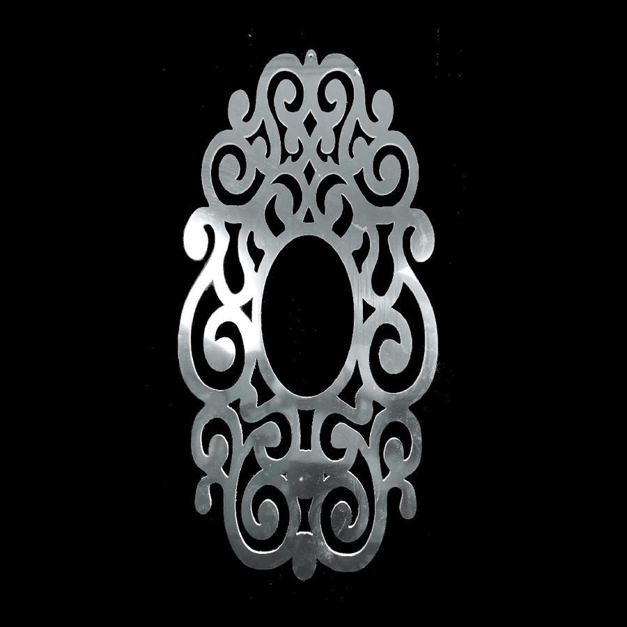 PF120-60 SL - 47" Silver Oval PVC Foam-board Cutout Frame