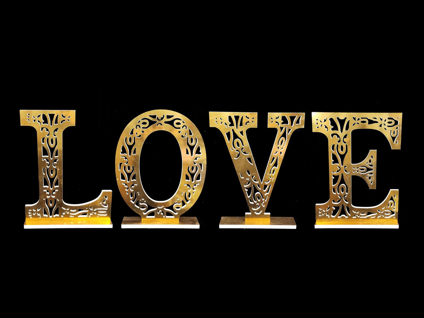 50CM LOVE - Gold  PVC Foam-Board Sign