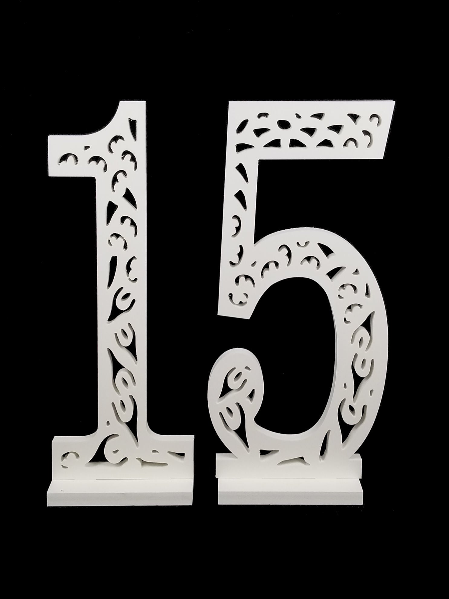 15 White Qunceanera PVC Foam-Board Sign