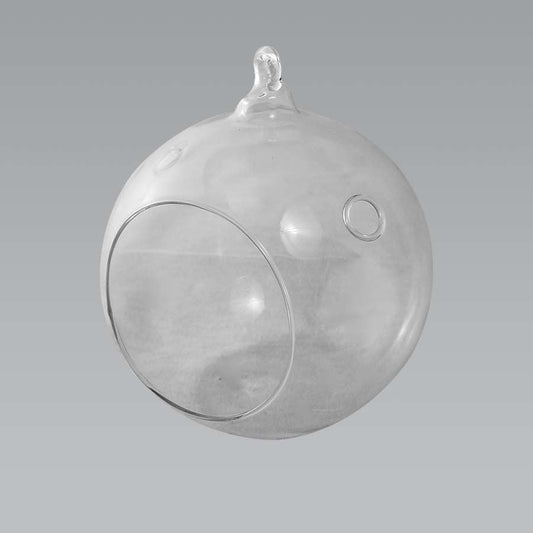 CH063 - 5" Glass Terrarium Globe Hanging Plant Holders