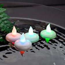 LED0095 RGB - 12pcs Floating Candle Led Tea Light Flameless