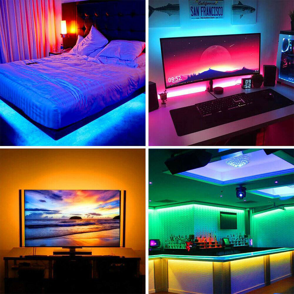 LED Strip Light 32.8ft  RGBStrips Lighting Flexible Color Changing Remote Control