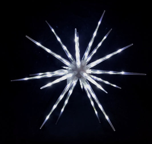 LEDST01 WT - 24" LED Star White Color Decor
