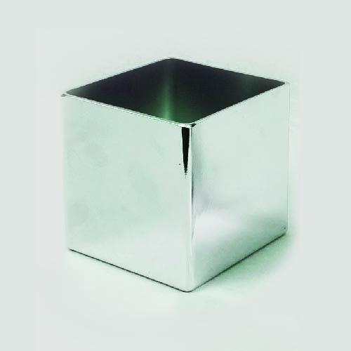 ASQ5 SL - 4.5" Gold Square Acrylic Decorative Vase