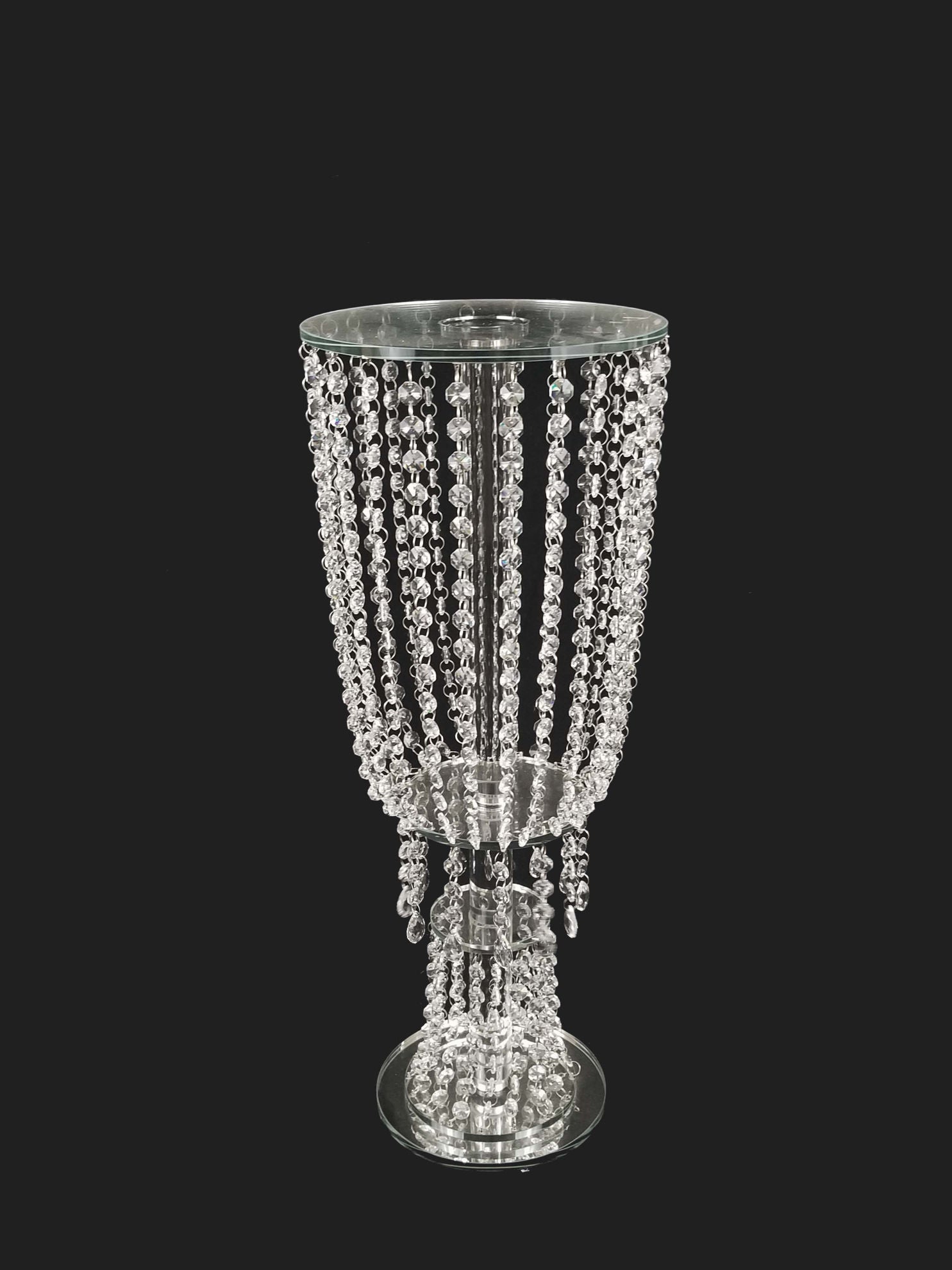 CH5206 - 26" Tall Crystal Garland Chandelier Stand