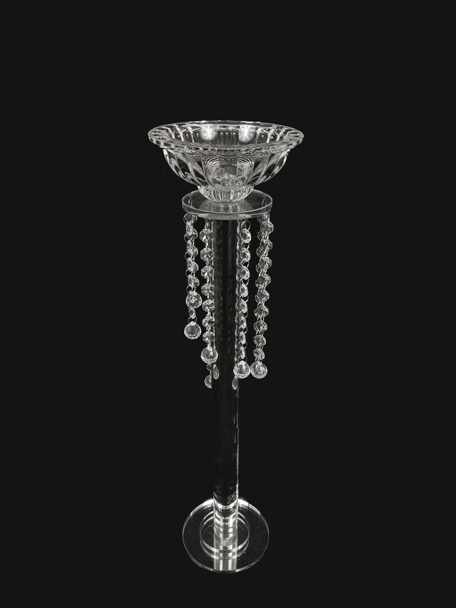 CH8153-M - 24.5" Tall Crystal Pillar Stand