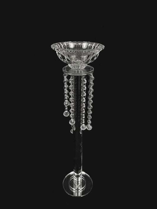 CH8153-M - 24.5" Tall Crystal Pillar Stand
