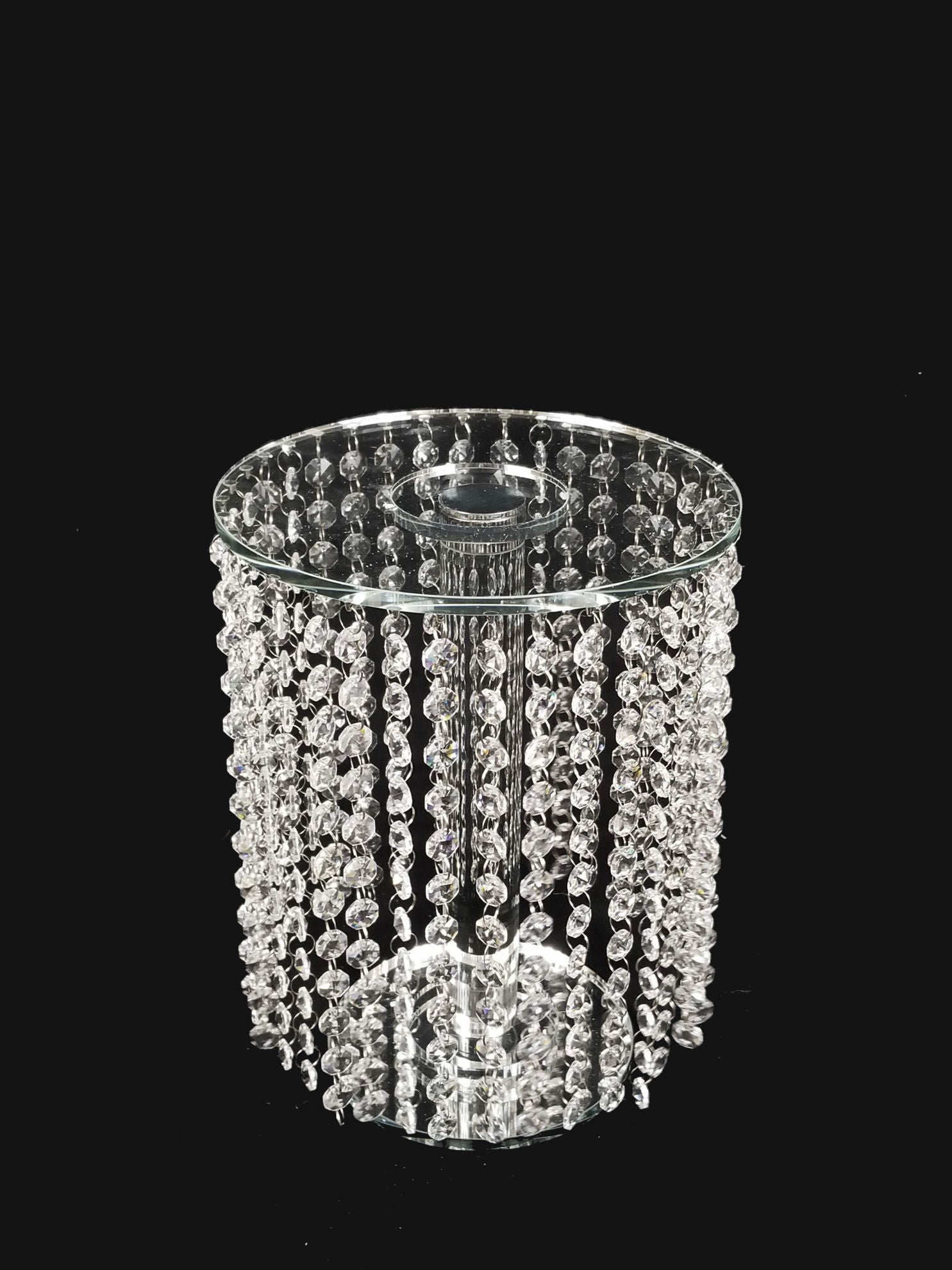 CCH4627 - 12" Tall Crystal Garland Chandelier Stand