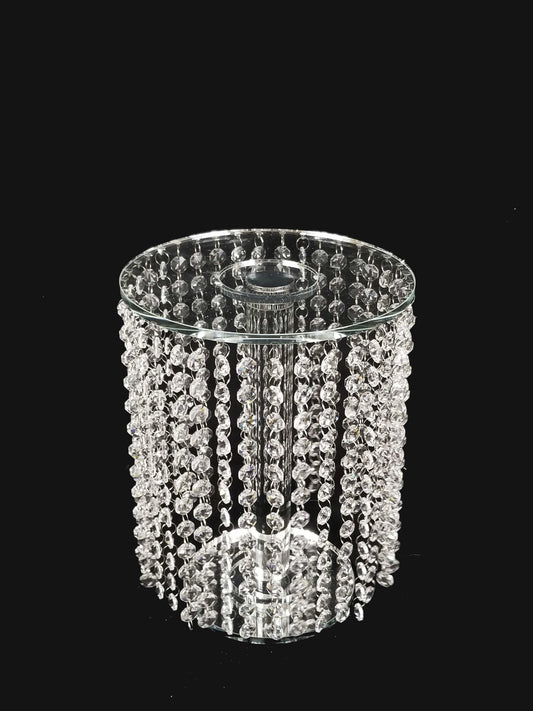 CCH4627 - 12" Tall Crystal Garland Chandelier Stand