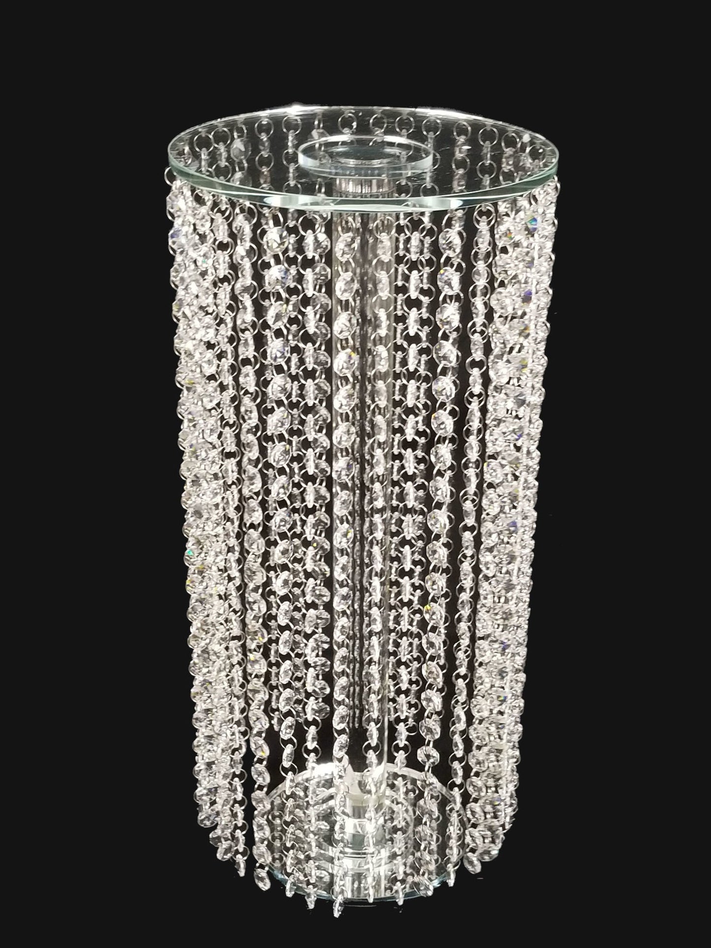 CCH4629 - 20" Tall Crystal Garland Chandelier Stand