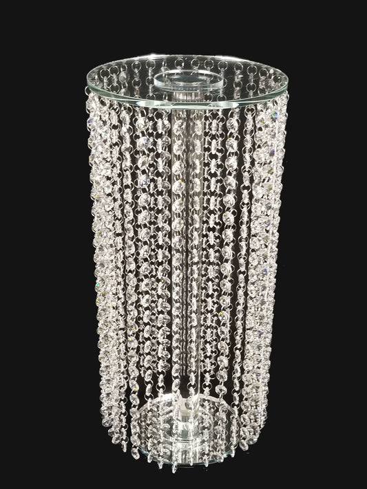 CCH4629 - 20" Tall Crystal Garland Chandelier Stand
