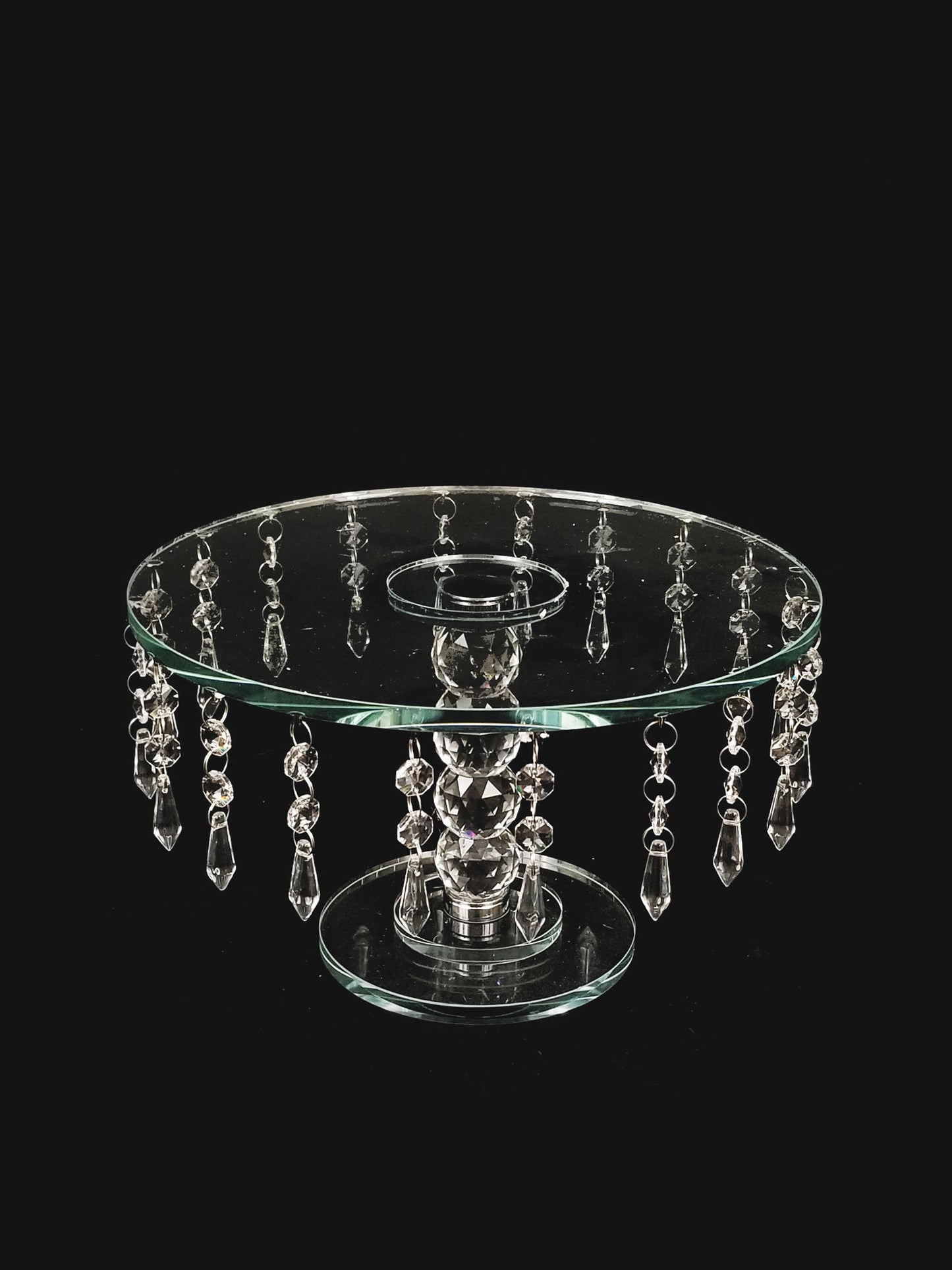 CS5101 - 7" Tall Round Crystal Stand