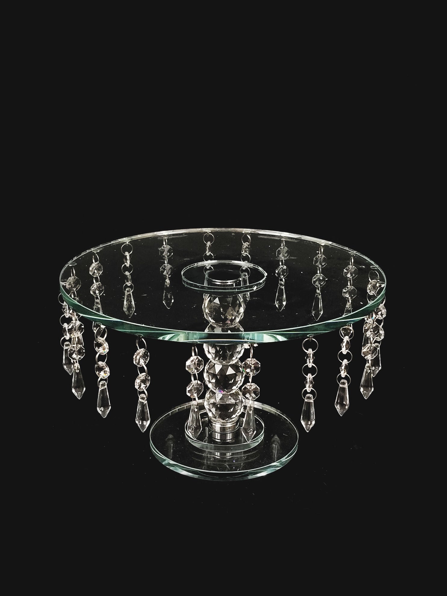 CS5101 - 7" Tall Round Crystal Stand