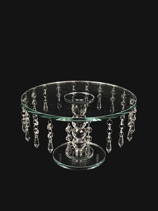 CS5101 - 7" Tall Round Crystal Stand