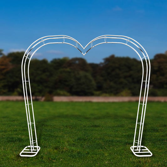 Heart Arch - 88" Metal Heart Shaped Wedding Arch Heavy Duty