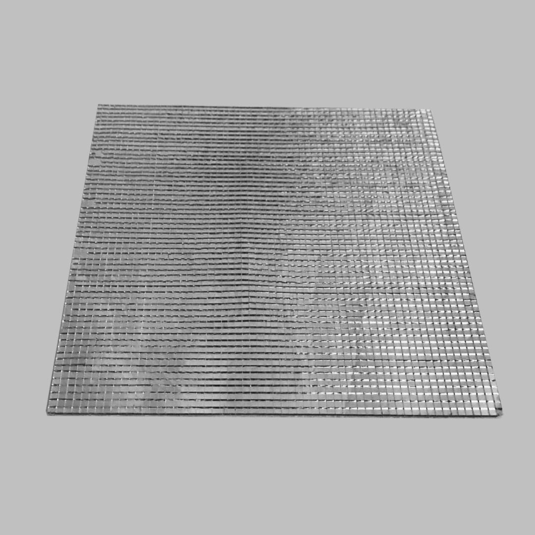 Silver Mirror Sheets Mosaic Sticker, 12-inch