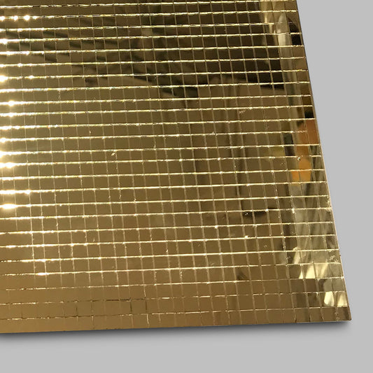 Gold Mirror Sheets Mosaic Sticker, 12-inch