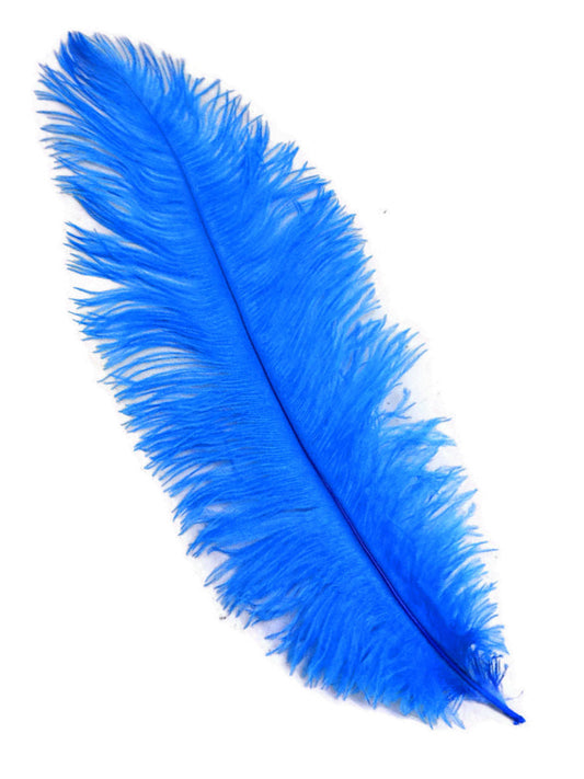 Blue Ostrich Feathers - 22" - 32"