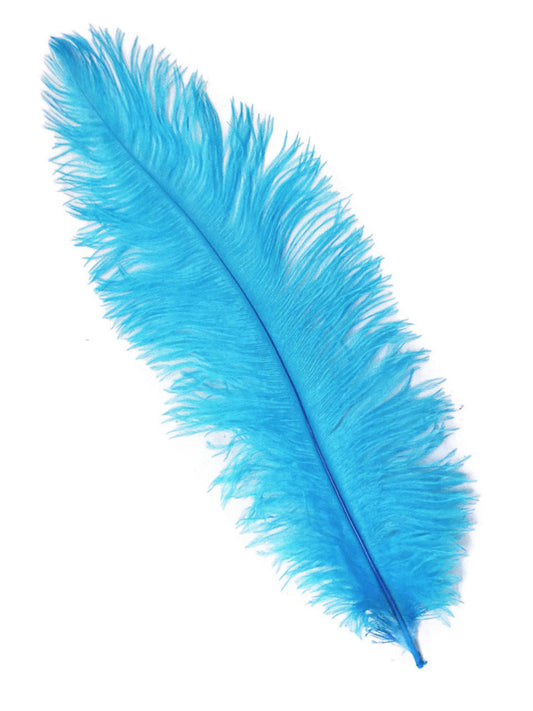 Light Blue Ostrich Feathers - 22" - 32"