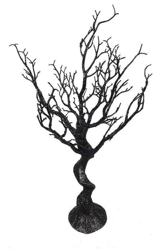 29" Black Glitter Manzanita Tree Centerpiece