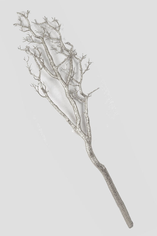 AD384 -  Silver 60"Glitter Tree Branches