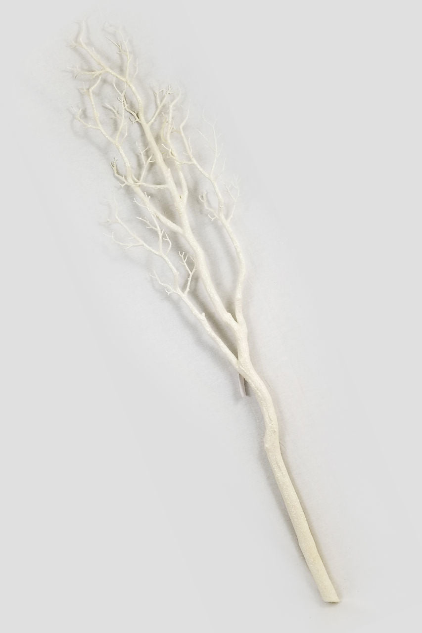 AD384 -  White 60"Glitter Tree Branches