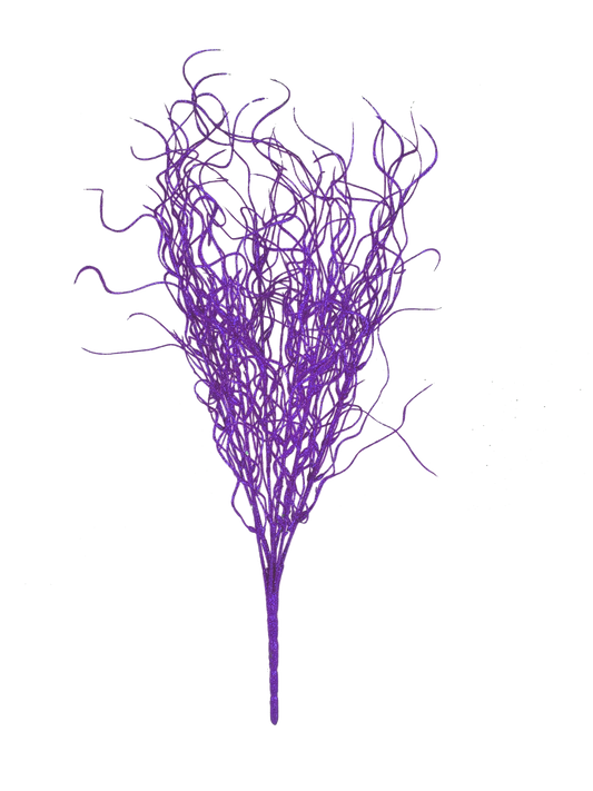 Purple - 16"  Angel Hair Glitter Twig