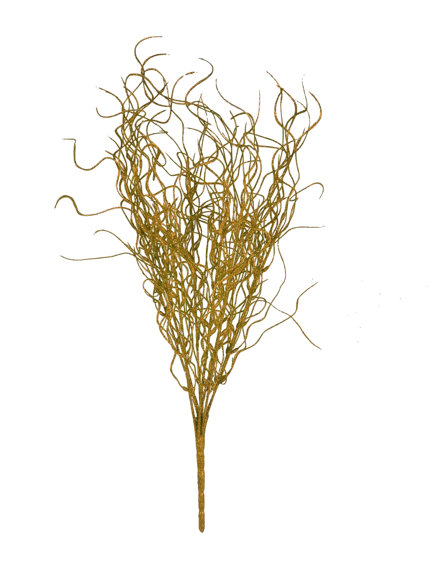 Gold - 16"  Angel Hair Glitter Twig