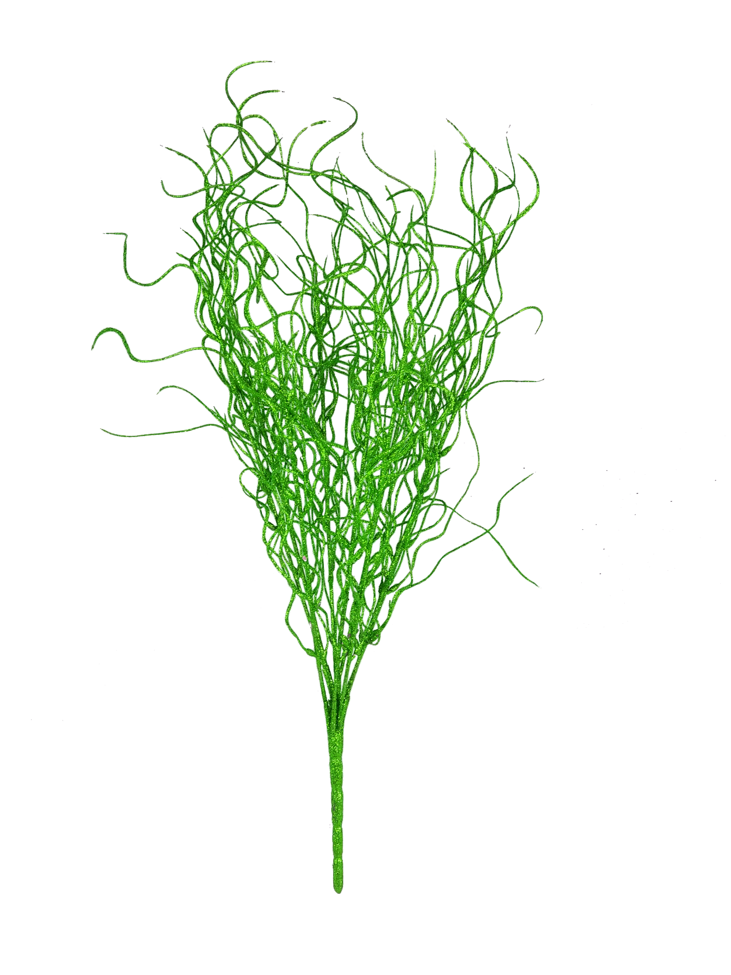 Green - 16"  Angel Hair Glitter Twig