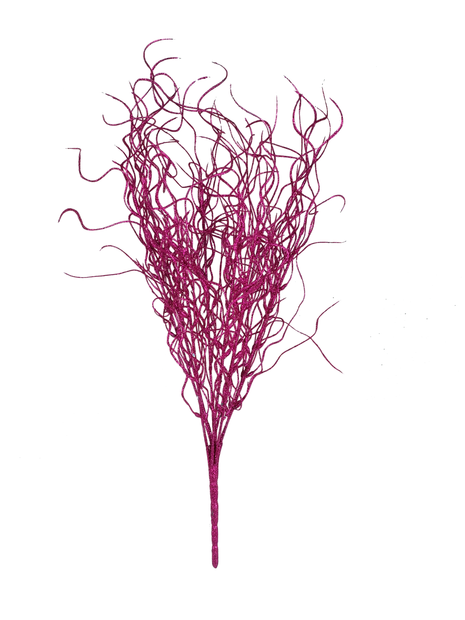 Red - 16"  Angel Hair Glitter Twig
