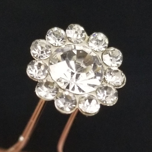 20pcs Crystal Flower  Rhinestone Hair Pins
