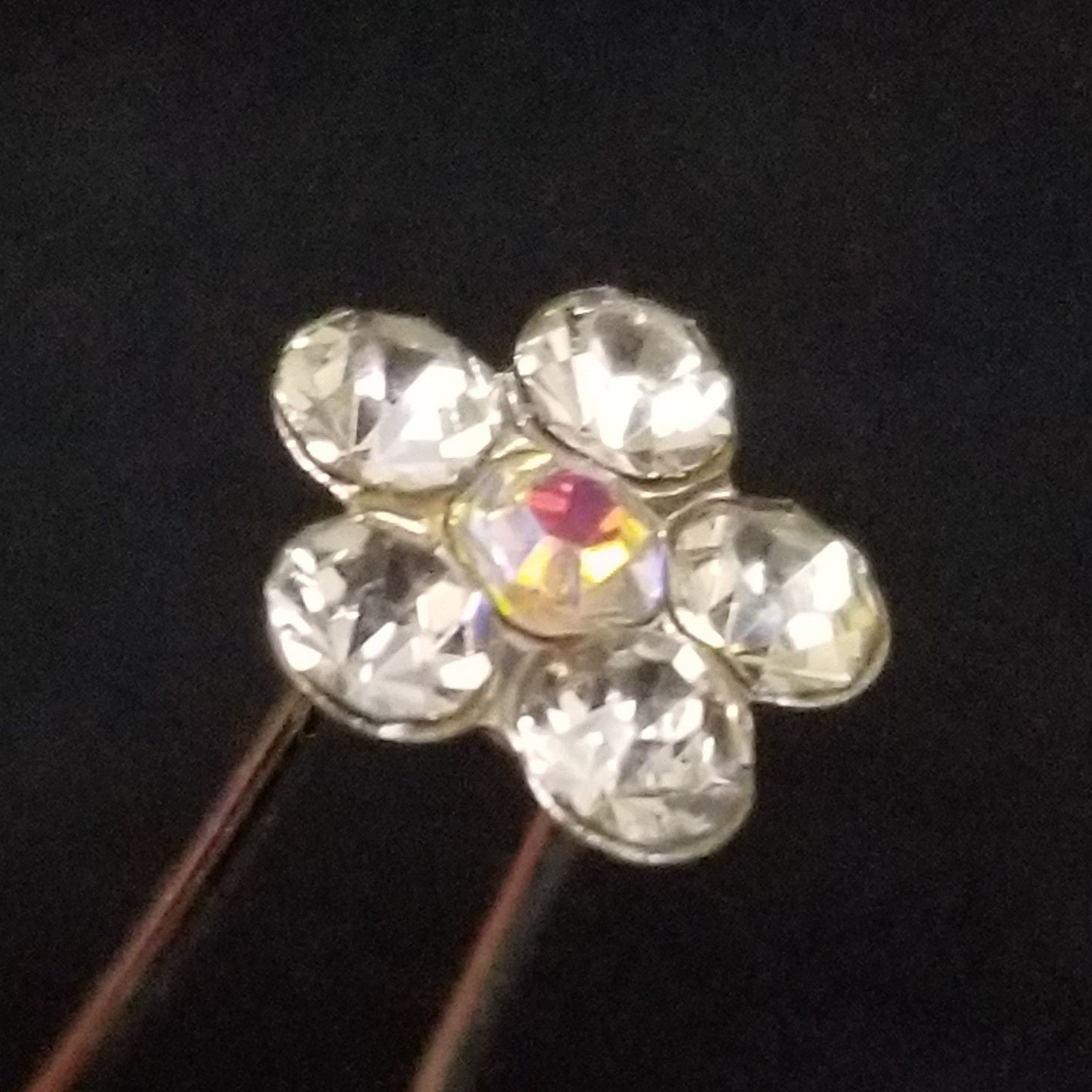 20pcs Crystal Flower (S) Rhinestone Hair Pins